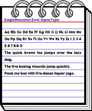 Eagle NummerZwei animated font preview Eagle NummerZwei animated font preview