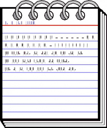 EAN-13 Half Height Regular animated font preview EAN-13 Half Height Regular animated font preview