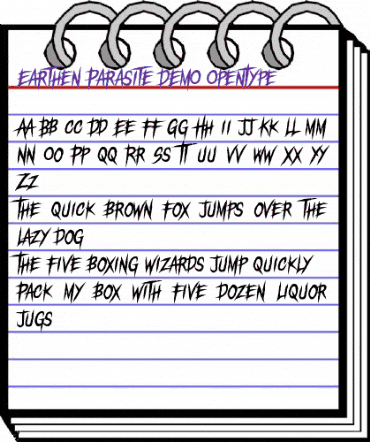 Earthen Parasite DEMO Regular animated font preview