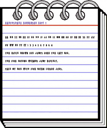 Earthshake Condensed Condensed animated font preview Earthshake Condensed Condensed animated font preview