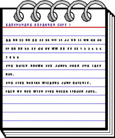 Earthshake Expanded Expanded animated font preview Earthshake Expanded Expanded animated font preview