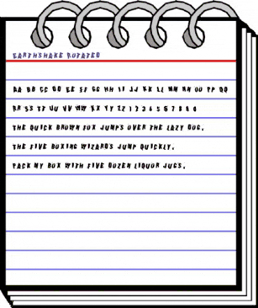 Earthshake Rotated Regular animated font preview Earthshake Rotated Regular animated font preview