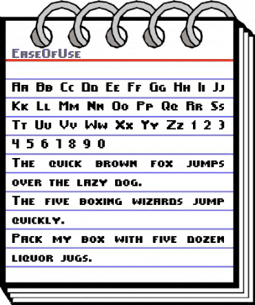 EaseOfUse Medium animated font preview