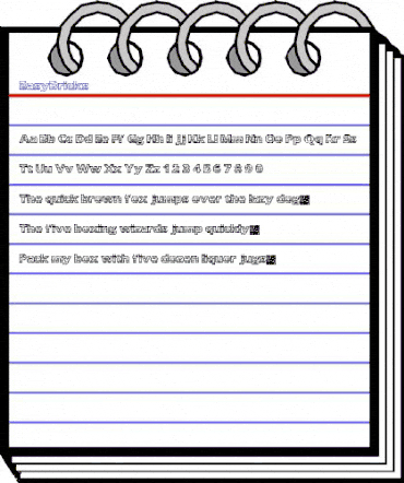 EasyBricks Regular animated font preview EasyBricks Regular animated font preview