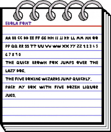 Ebola Font Regular animated font preview