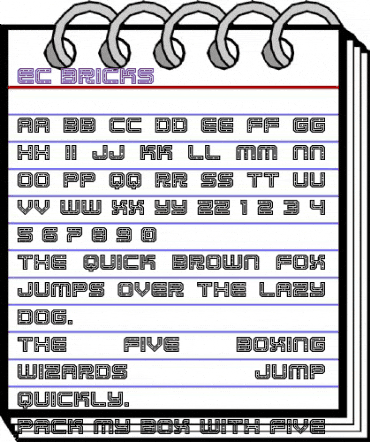 EC Bricks Regular animated font preview EC Bricks Regular animated font preview