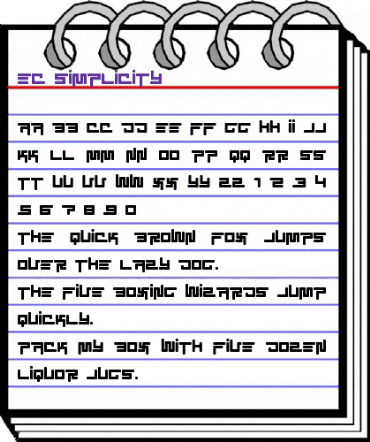 EC SimpliCity Regular animated font preview EC SimpliCity Regular animated font preview