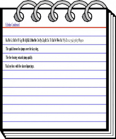 Echelon Condensed Regular animated font preview Echelon Condensed Regular animated font preview