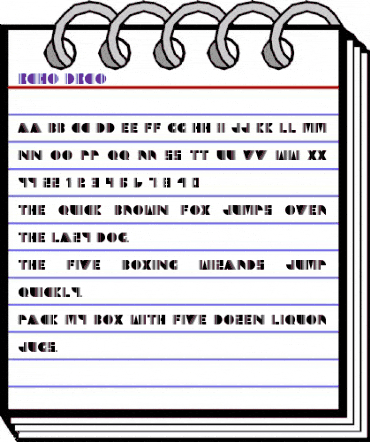 Echo Deco Regular animated font preview
