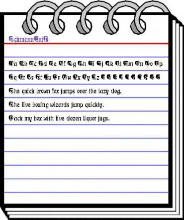 EckmannIniD Regular animated font preview EckmannIniD Regular animated font preview