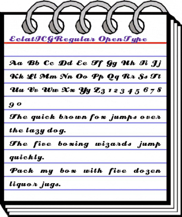 Eclat ICGRegular animated font preview Eclat ICGRegular animated font preview