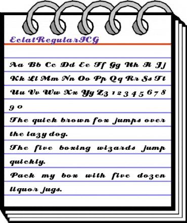 Eclat Medium animated font preview Eclat Medium animated font preview