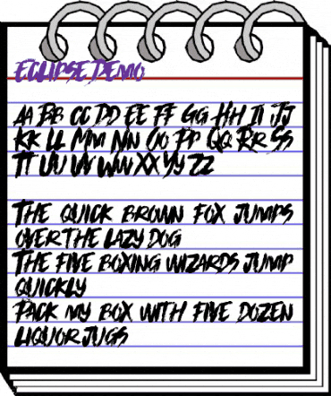 Eclipse Demo Regular animated font preview Eclipse Demo Regular animated font preview