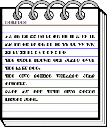 Eclipse Regular animated font preview Eclipse Regular animated font preview