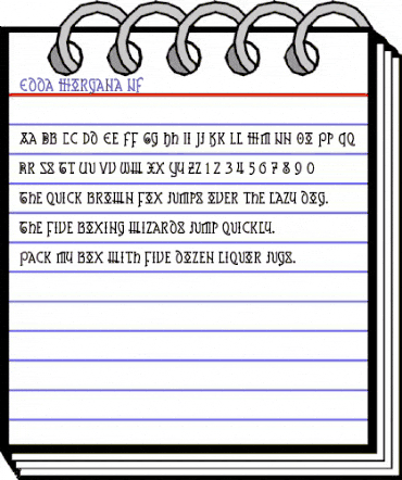 Edda Morgana NF Regular animated font preview Edda Morgana NF Regular animated font preview