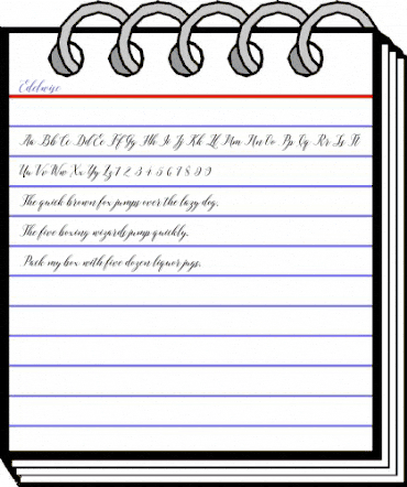 Edelwise Regular animated font preview Edelwise Regular animated font preview