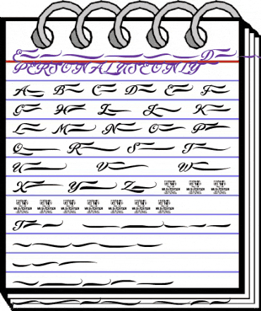 Ederson Deco PERSONAL USE ONLY Regular animated font preview