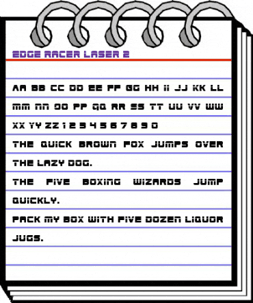 Edge Racer Laser 2 Regular animated font preview Edge Racer Laser 2 Regular animated font preview