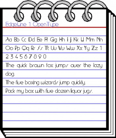 EdgeLine Regular animated font preview EdgeLine Regular animated font preview