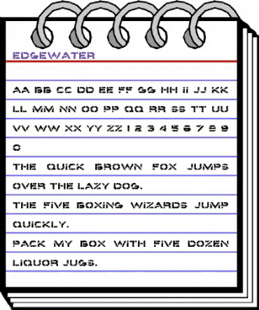 Edgewater Regular animated font preview Edgewater Regular animated font preview