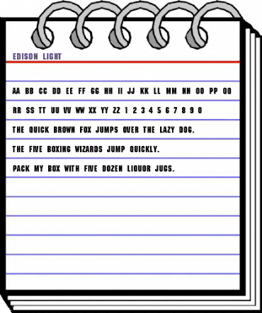 Edison-Light Regular animated font preview Edison-Light Regular animated font preview