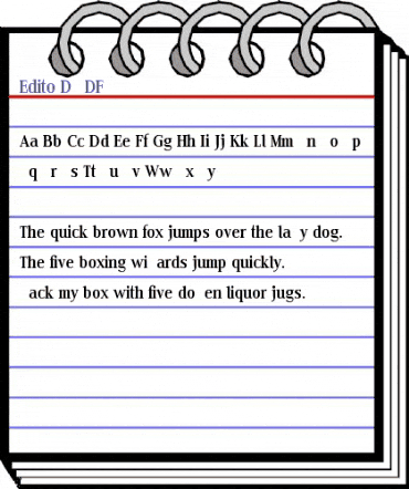 Edito D Regular animated font preview Edito D Regular animated font preview