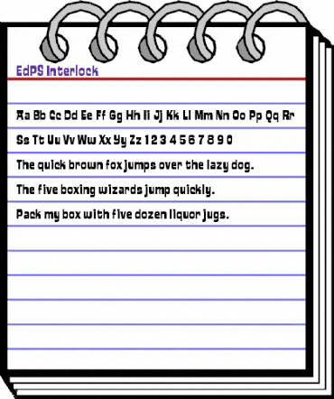 EdPS Regular animated font preview