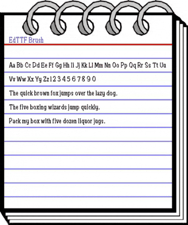 EdTTF Brush animated font preview EdTTF Brush animated font preview