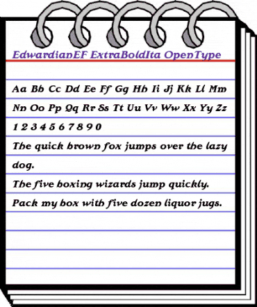EdwardianEF ExtraBoldIta animated font preview EdwardianEF ExtraBoldIta animated font preview