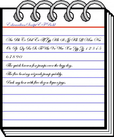 EdwardianScriptEF Regular animated font preview EdwardianScriptEF Regular animated font preview