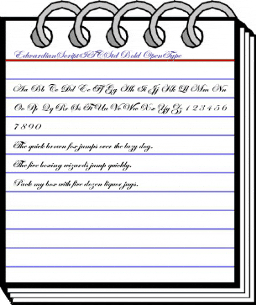 Edwardian Script ITC Std Bold animated font preview Edwardian Script ITC Std Bold animated font preview