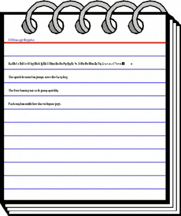 Effleurage Regular animated font preview Effleurage Regular animated font preview