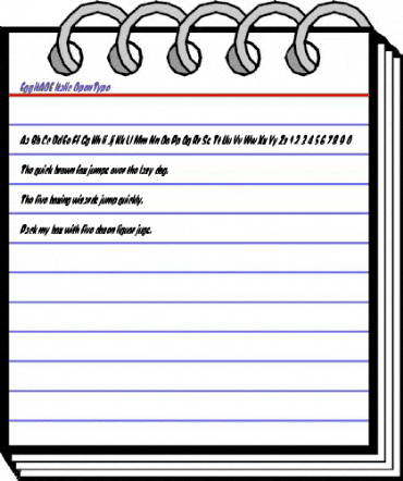 EggitAOE Italic animated font preview EggitAOE Italic animated font preview