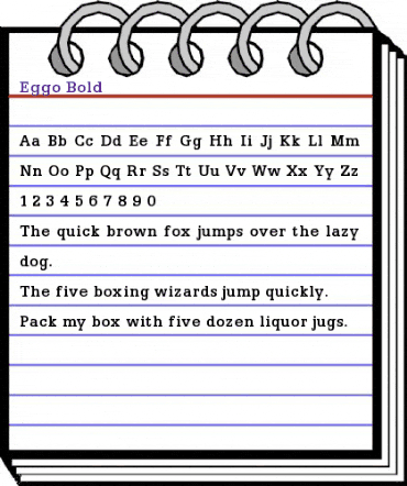 Eggo Bold animated font preview