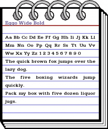 Eggo Wide Bold animated font preview Eggo Wide Bold animated font preview