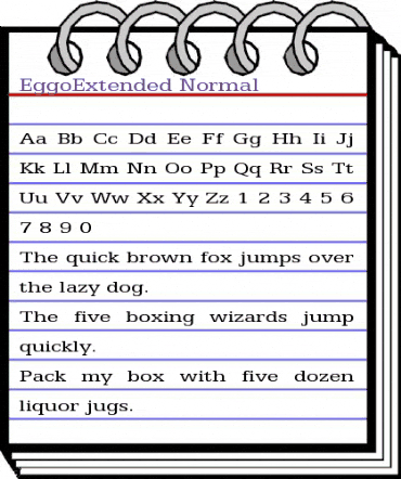 EggoExtended Normal animated font preview