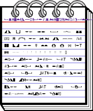 Egyptian Hieroglyphs Silhouette Regular animated font preview Egyptian Hieroglyphs Silhouette Regular animated font preview