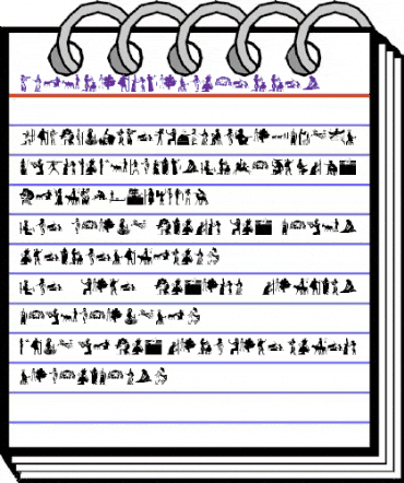 EgyptianSilhouettes Regular animated font preview EgyptianSilhouettes Regular animated font preview