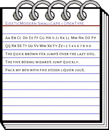 EideticModern SmallCaps animated font preview EideticModern SmallCaps animated font preview