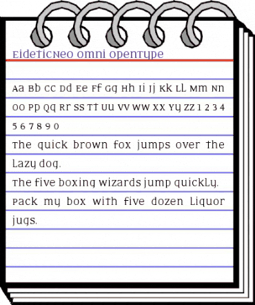 EideticNeo Omni Regular animated font preview