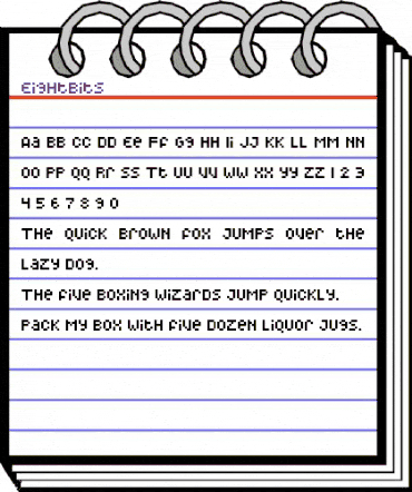 EightBits Regular animated font preview EightBits Regular animated font preview
