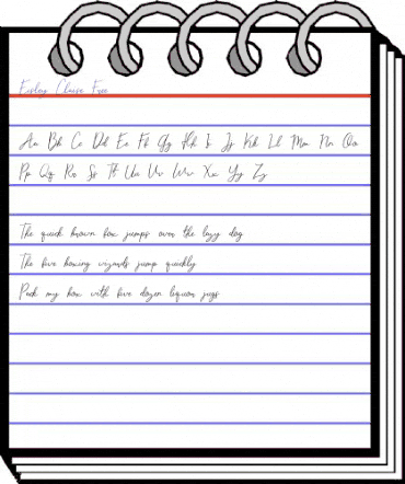 Eisley Claise Regular animated font preview Eisley Claise Regular animated font preview