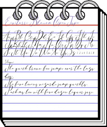 Eivitarri Blossom Regular animated font preview Eivitarri Blossom Regular animated font preview