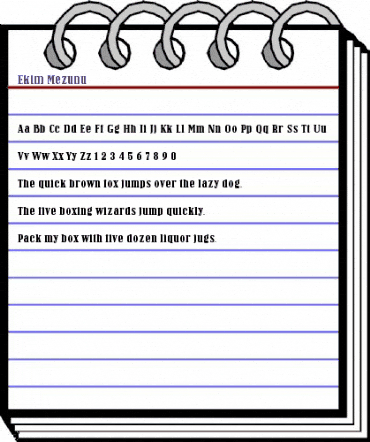 Ekim Mezunu Regular animated font preview