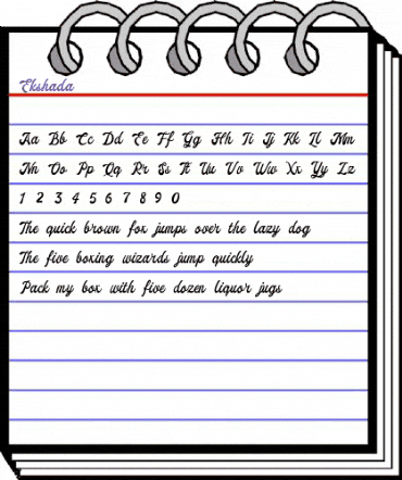 Ekshada Regular animated font preview Ekshada Regular animated font preview