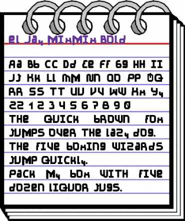 el Jay mixmix Bold animated font preview el Jay mixmix Bold animated font preview