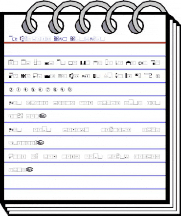 EL-Symbols OTF Regular animated font preview