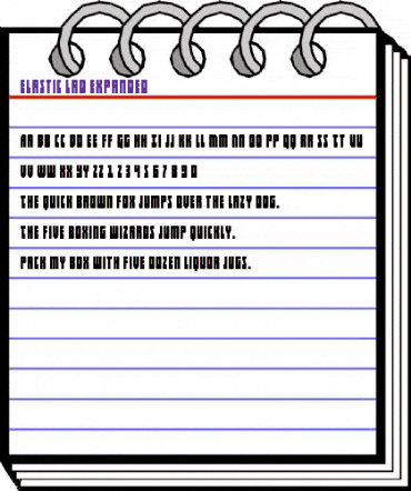 Elastic Lad Expanded Regular animated font preview Elastic Lad Expanded Regular animated font preview