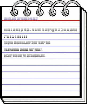 Elastic Lad Expanded Gradient Regular animated font preview Elastic Lad Expanded Gradient Regular animated font preview