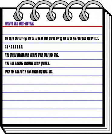 Elastic Lad Semi-Leftalic Regular animated font preview Elastic Lad Semi-Leftalic Regular animated font preview